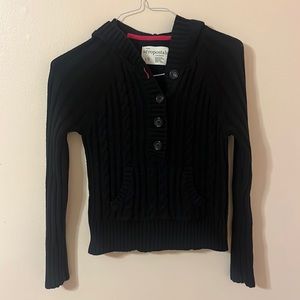 Aeropostale Cable Knit Button Sweater